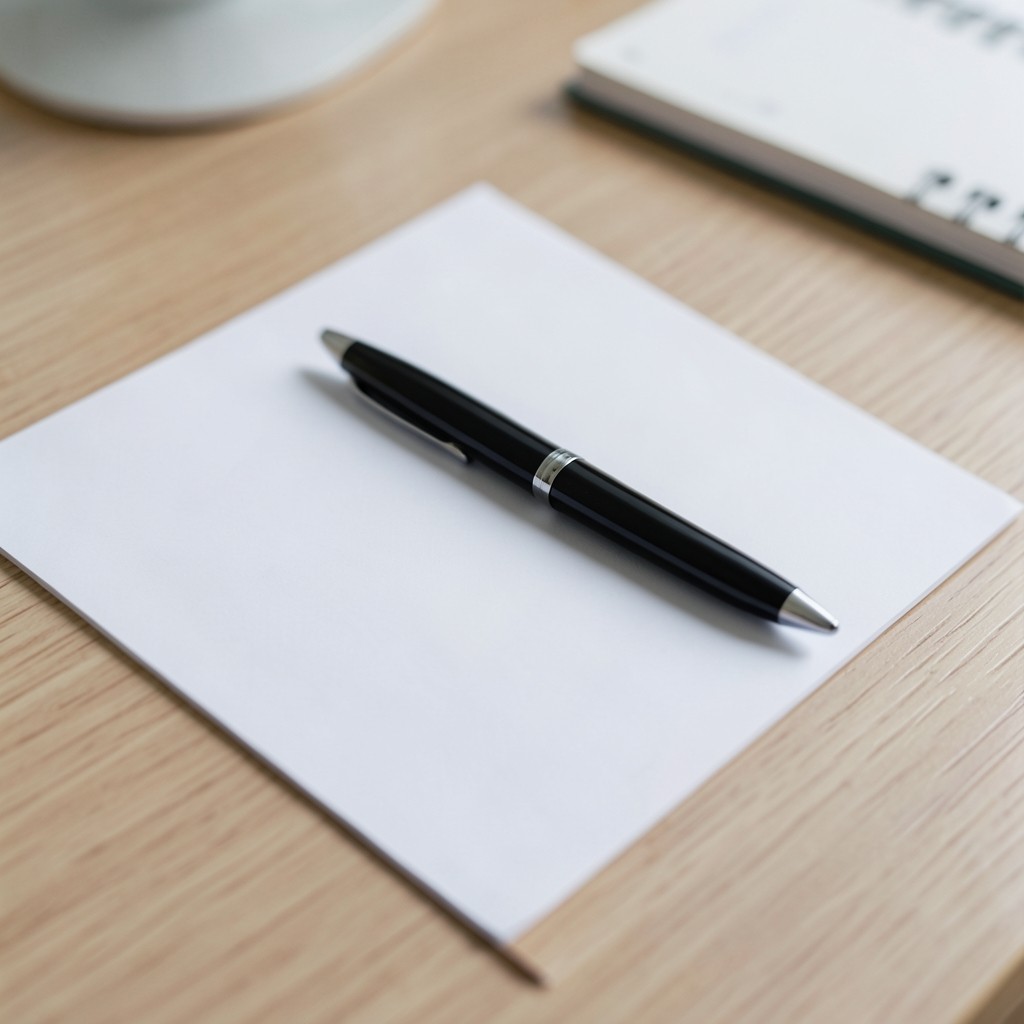 Documentos de currículum sobre un escritorio junto a un bolígrafo